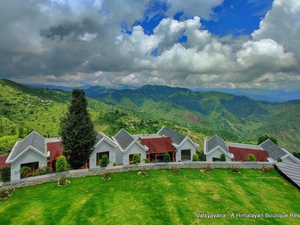 vatsyayana resort in rainy season view